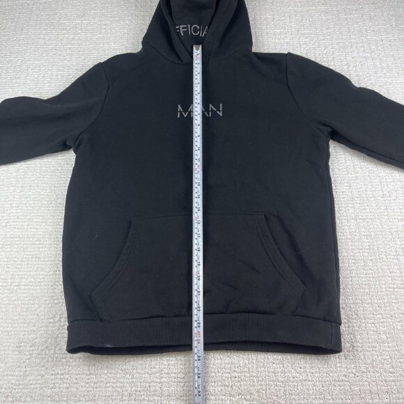 Boohoo Man Hoodie with Built in Snood Black Men Size Small (Read) - Picture 14 of 16